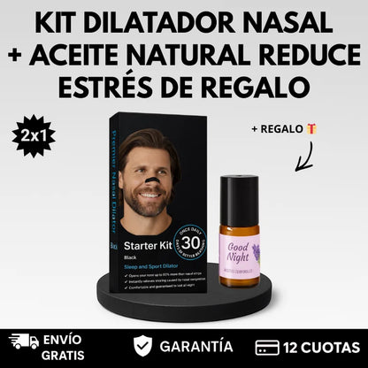2x1 PROMO | KIT DILATADOR NASAL + ACEITE NATURAL REDUCE ESTRÉS E INSOMIO