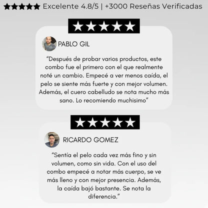 2x1 PROMO | COMBO ANTI CAÍDA DE CABELLO: SHAMPOO + LOCIÓN