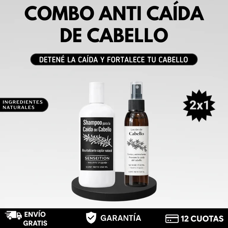 2x1 PROMO | COMBO ANTI CAÍDA DE CABELLO: SHAMPOO + LOCIÓN