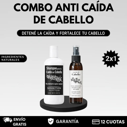 2x1 PROMO | COMBO ANTI CAÍDA DE CABELLO: SHAMPOO + LOCIÓN