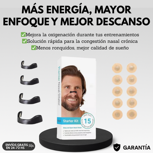 DILATADOR NASAL - MEJORÁ TU SUEÑO Y RENDIMIENTO DEPORTIVO